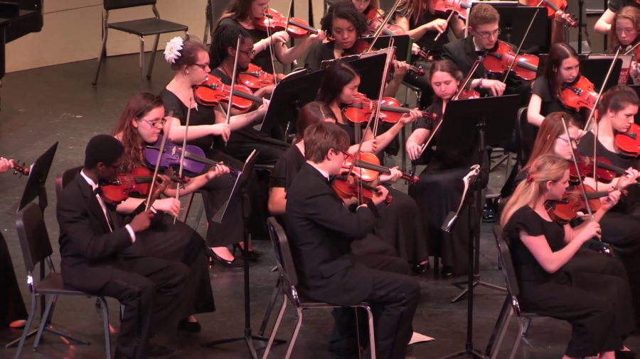 The Mentor High School orchestra program features a number of different ensembles.