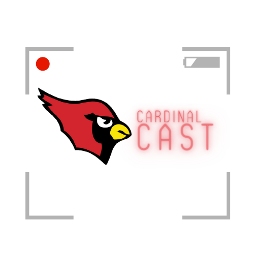 The logo for Cardinal Cast - the weekly Cardinal Nation news digest!