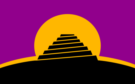 Official ConLang Flag: Symbolises the Tower of Babel
