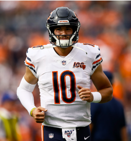 How Mitch Trubisky, wife Hillary celebrated Steelers signing