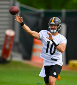 Trubisky currently plays for the Pittsburgh Steelers. 