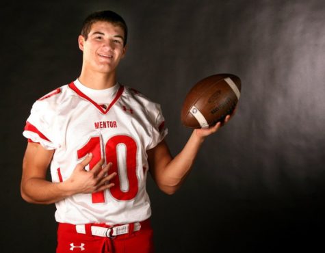 Mitchell Trubisky poses for photos as an all-star in 2012. 