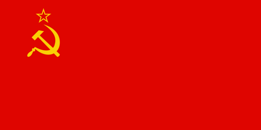 The Flag of the Soviet Union, a nation now broken into many nations including Russia