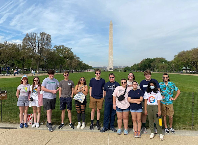 Mentor MUN at National Mall - one of many places they saw this weekend!