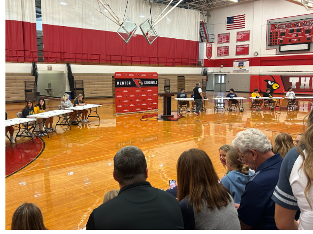 Mentor High Schools college signing day