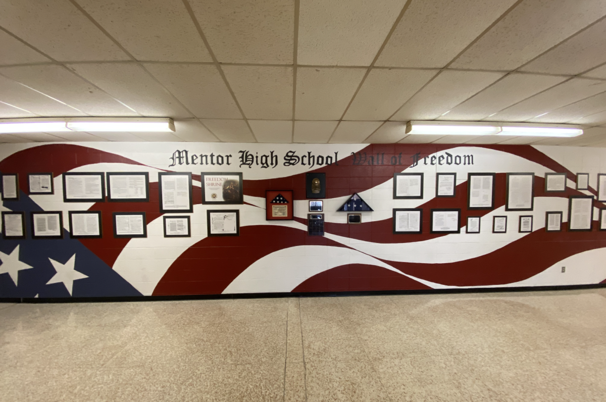 The Mentor High School Wall of Freedom