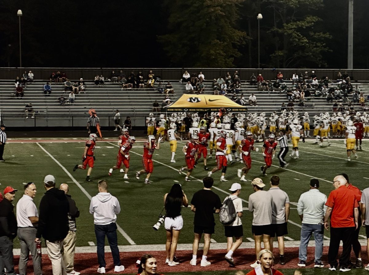 Mentor’s defense heading back to the sideline.