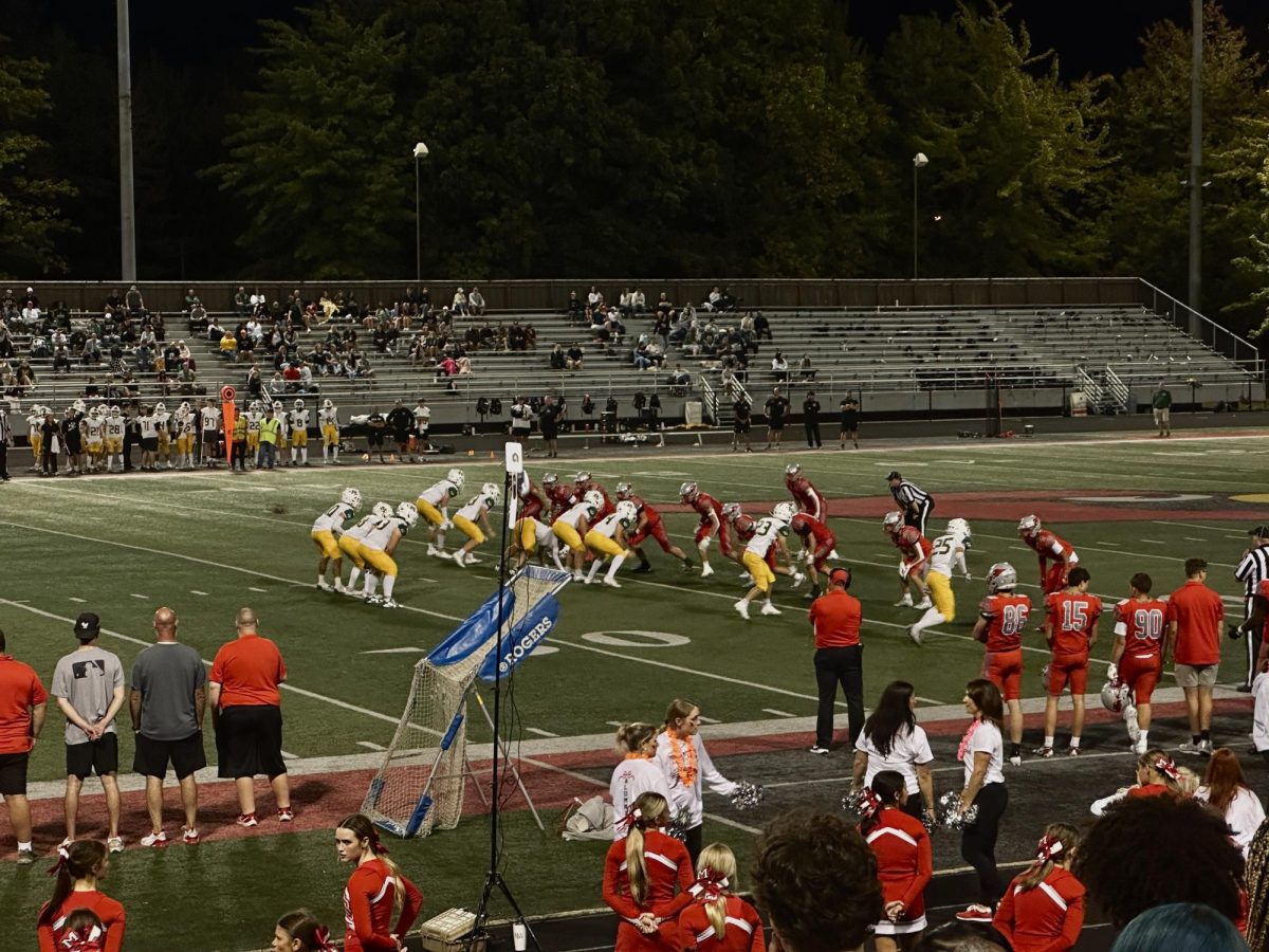 Mentor and Medina players ready for the snap.