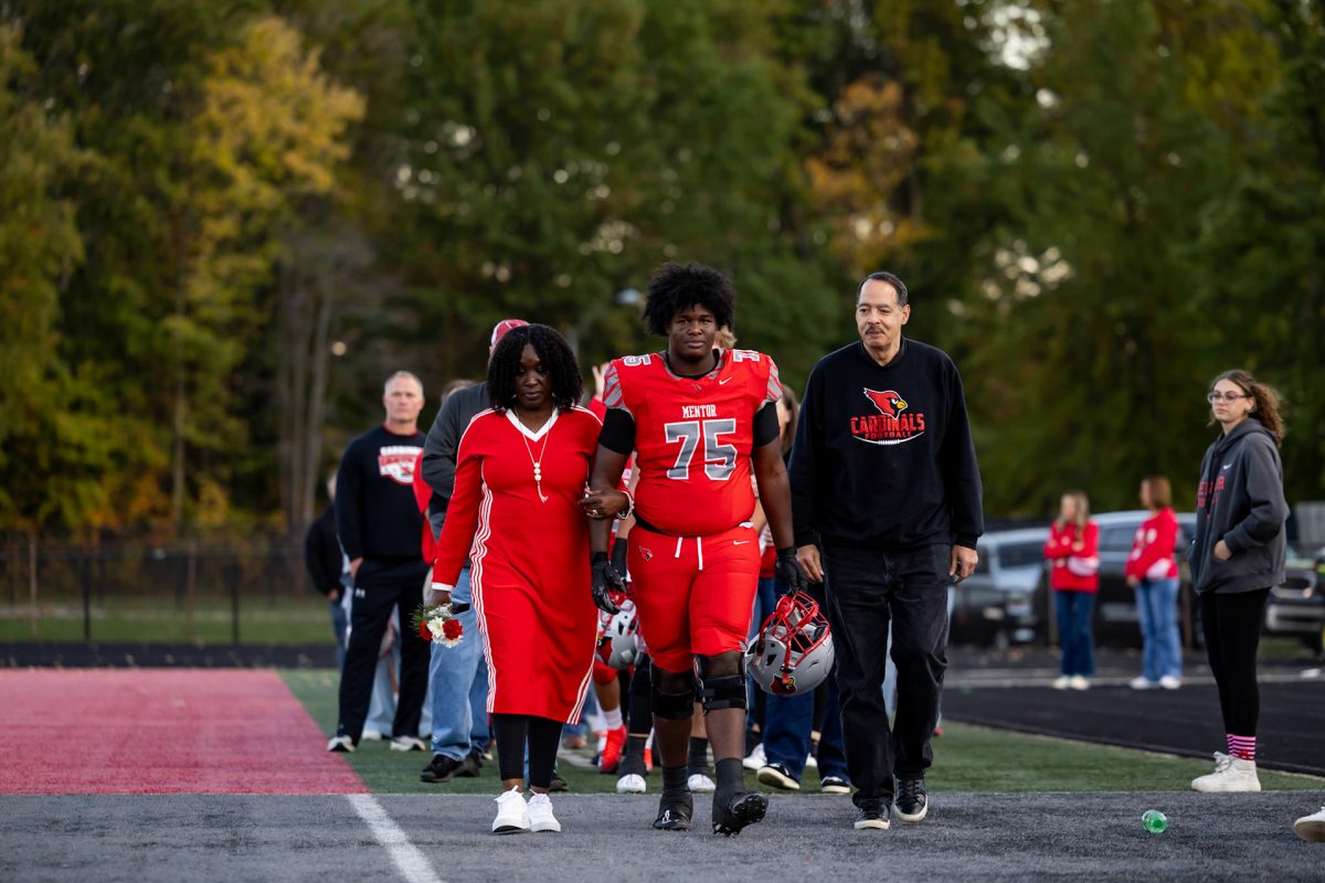 Gibril and family on Senior night