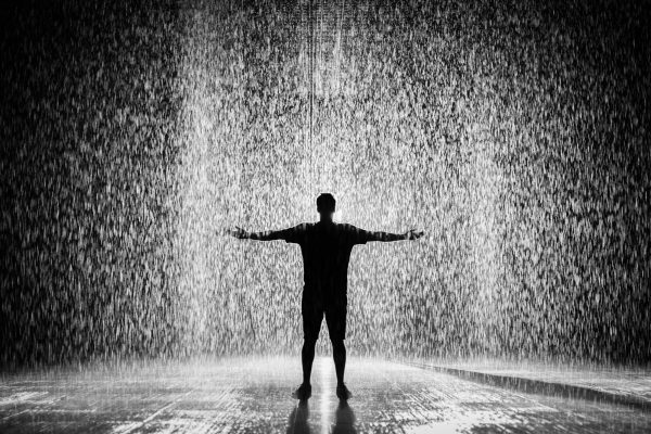Man in the Rain. Poem written by Faith Price displayed in our Cardinal Creations column