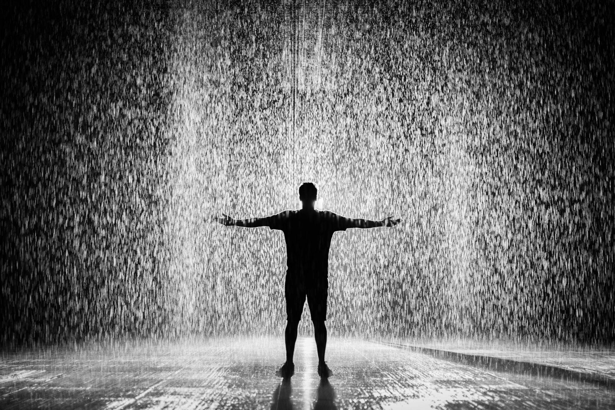 Man in the Rain. Poem written by Faith Price displayed in our Cardinal Creations column